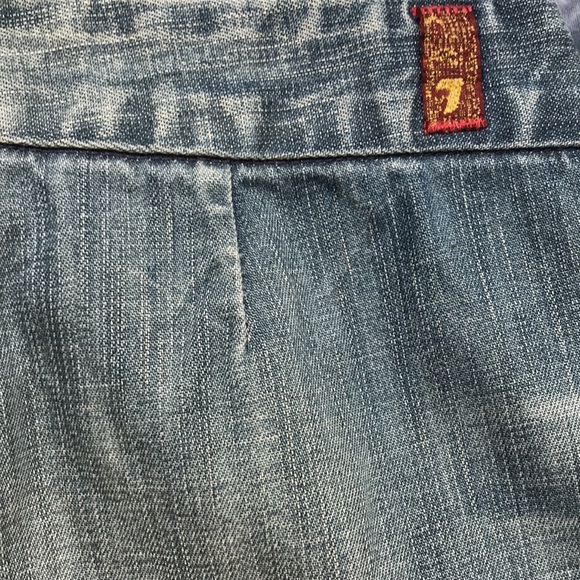 7 For All Mankind Denim Cargo Skirt Size 28 - Picture 7 of 10